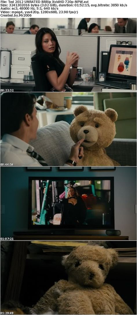 Ted (2012) UNRATED BRRip XvidHD 720p-NPW » Download Free Movies Games ...