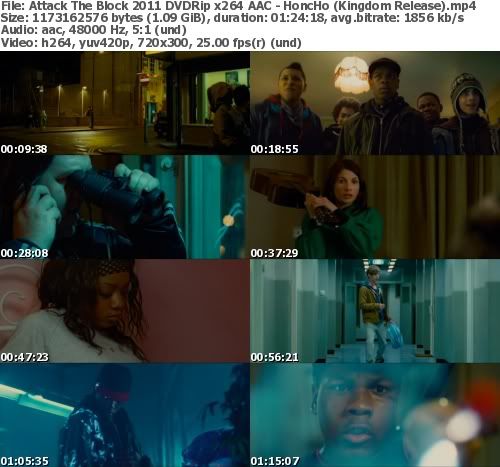Attack The Block (2011) DVDRip x264 AAC - HoncHo (Kingdom Release)