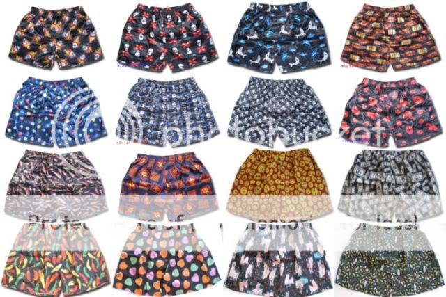 Satin Boxershort Boxershorts Cartoon Unterwäsche Short  