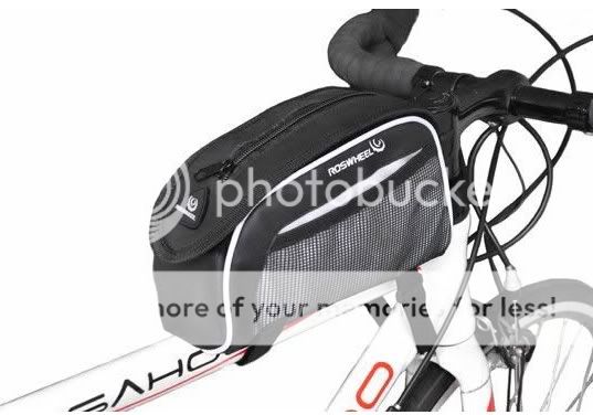 New Bike Bicycle Cycling Frame Pannier Front Tube Bag Waterproof Gray 