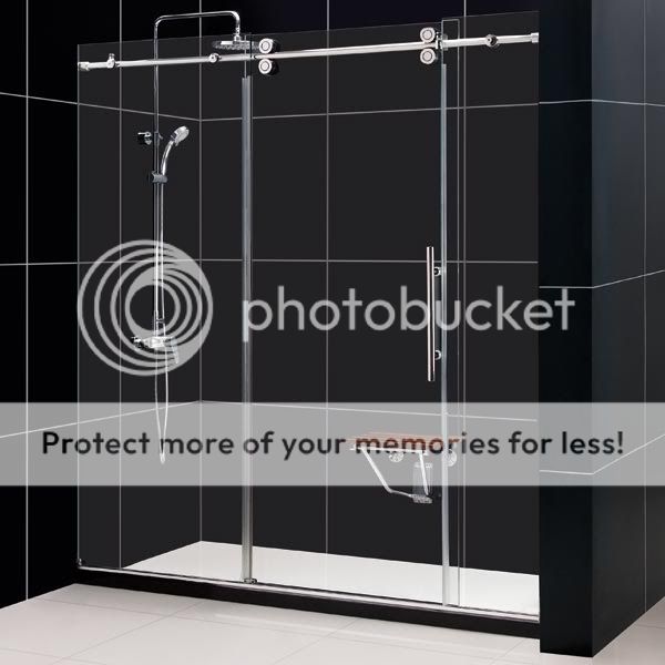 Add the amazing look of a heavy glass shower enclosure to your 