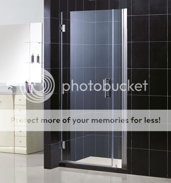   36 UNIDOOR 3/8 GLASS FRAMELESS PIVOT SHOWER DOOR CUSTOM SIZE  