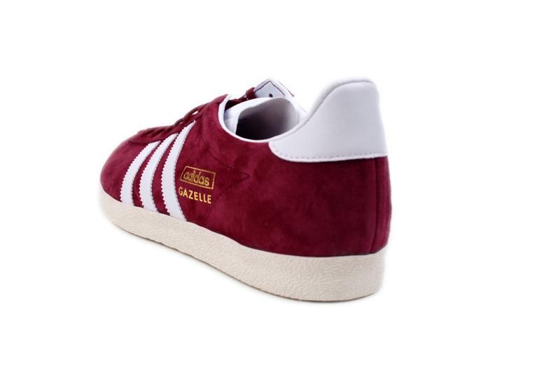 Adidas Mens Gazelle Og Maroon White G51302  