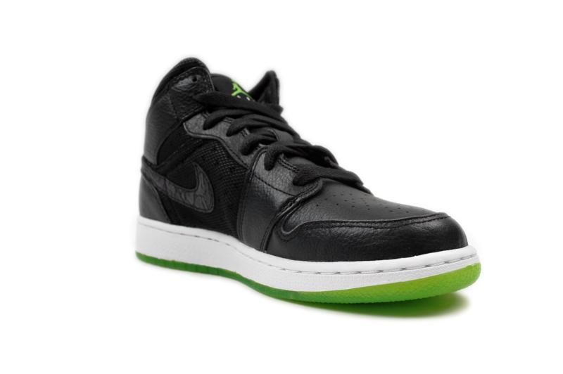 Air Jordan Kids 1 Phat (GS) Black Green 364771 007  