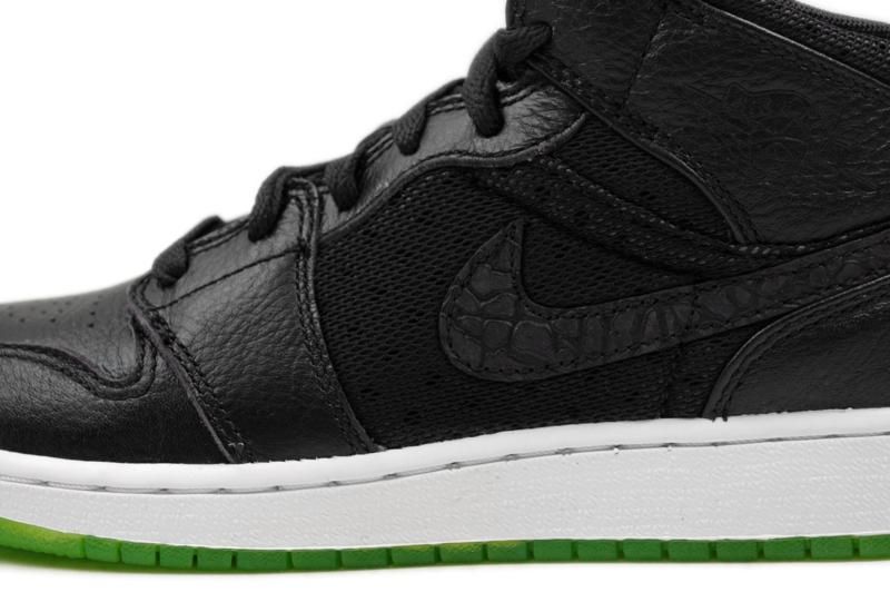 Air Jordan Kids 1 Phat (GS) Black Green 364771 007  