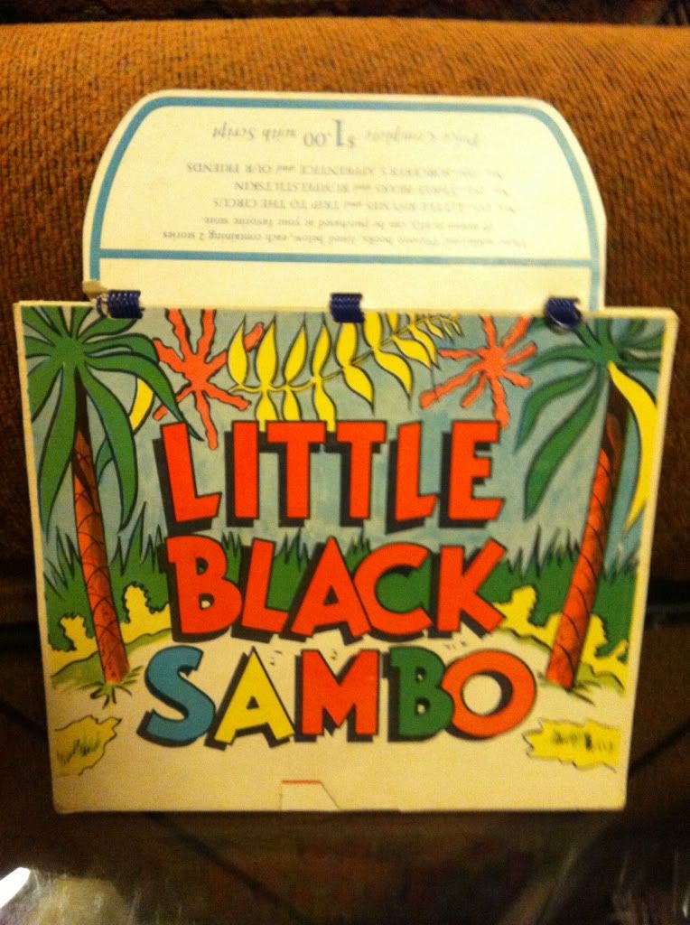 Little Black Sambo & Three (3 ) Pigs Playettte Book NO. #250 Calendar Like Book with Flip Pages, Flip it Either Way for Either Story, 1942, Front Cover Has Sambo Title in Big Letters, FLIP THE PAGES EITHER WAY FOR Either Story, Flip it Either Way for Either Story, NO TEXT JUST COLOR PICTURES Little Black Sambo & Three (3 ) Pigs Playettte Book NO. #250 Calendar Like Book with Flip Pages, Flip it Either Way for Either Story, 1942, Front Cover Has Sambo Title in Big Letters, FLIP THE PAGES EITHER WAY FOR Either Story, Flip it Either Way for Either Story, NO TEXT JUST COLOR PICTURES