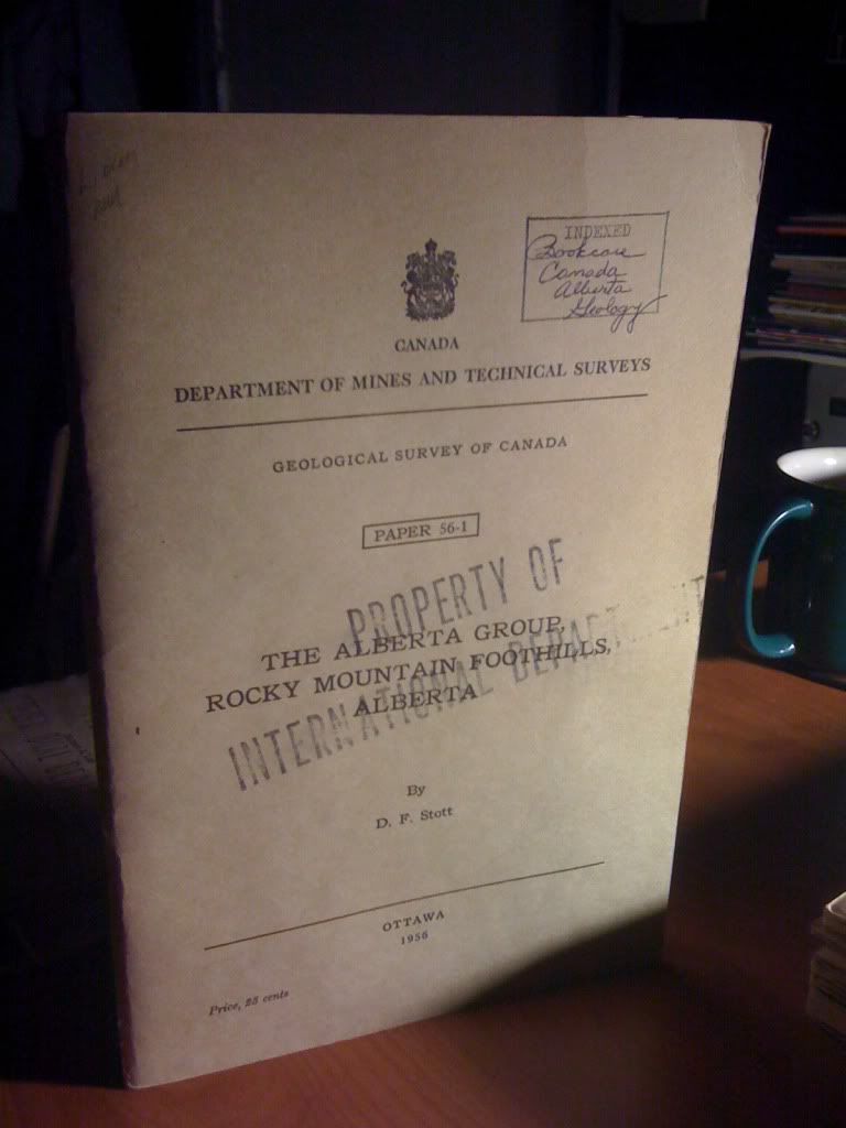 Geological Survey of Canada Paper 56-1 The Alberta Group, Rocky Mountain Foothills, Alberta, Stott, D. F. Geological Survey of Canada Paper 56-1 The Alberta Group, Rocky Mountain Foothills, Alberta, Stott, D. F.