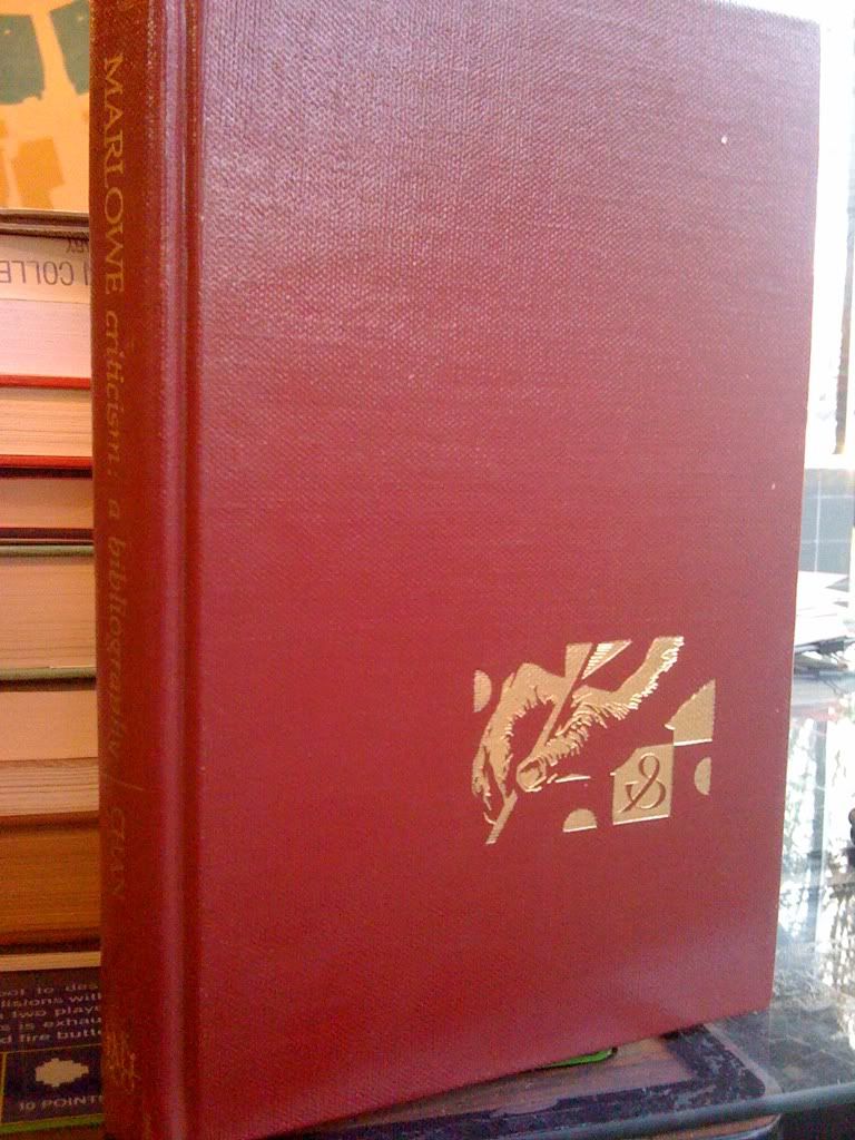 Image for Marlowe Criticism: A Bibliography (A Reference publication in literature)