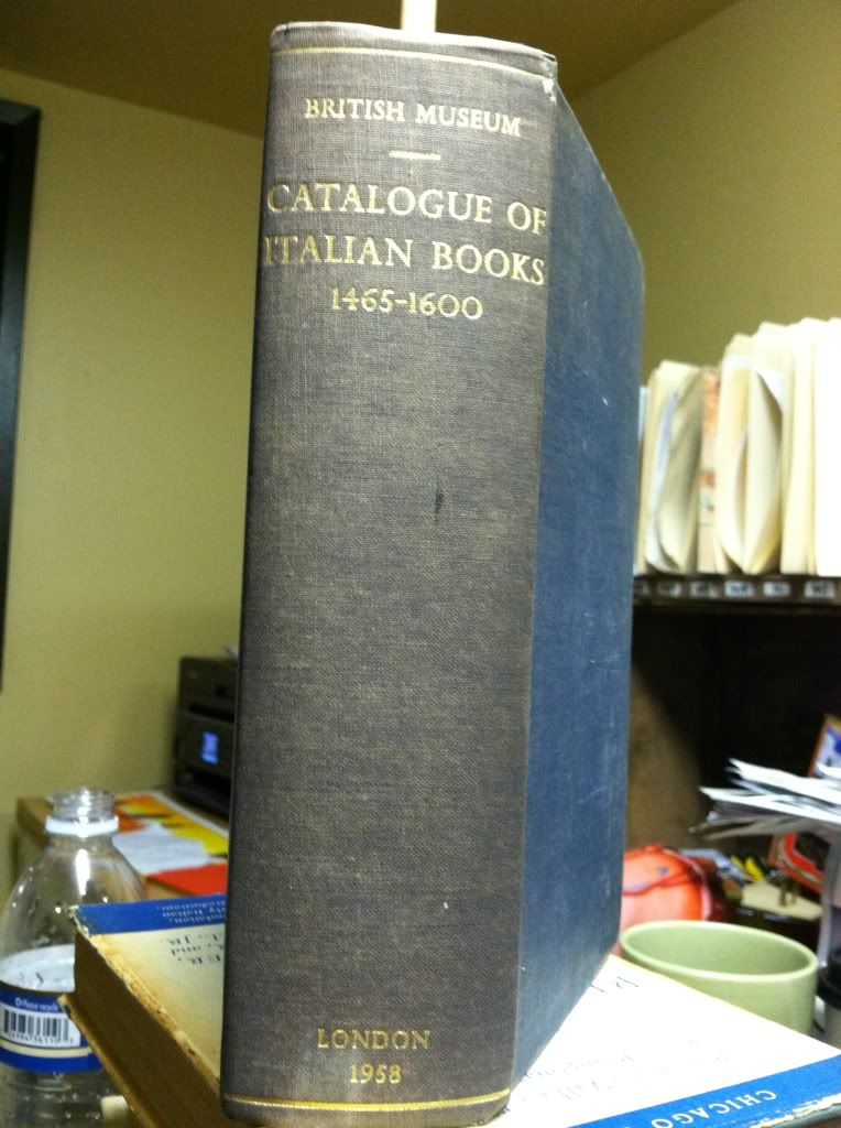 Image for Catalogue Of Italian Books, 1465-1600