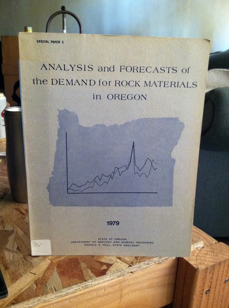 Image for Analysis And Forecasts Of The Demand For Rock Materials In Oregon
