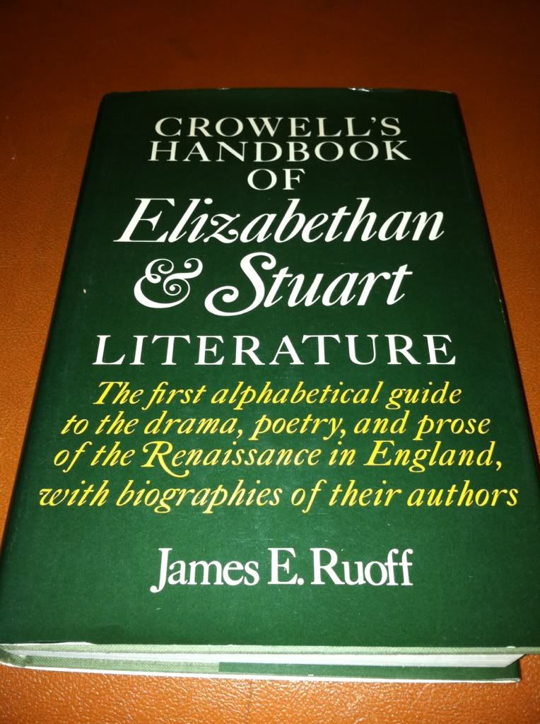 Crowell's handbook of Elizabethan & Stuart literature, Ruoff, James E Crowell's handbook of Elizabethan & Stuart literature, Ruoff, James E