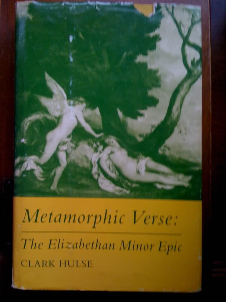 Image for Metamorphic Verse: The Elizabethan Minor Epic (Princeton Legacy Library (5393))