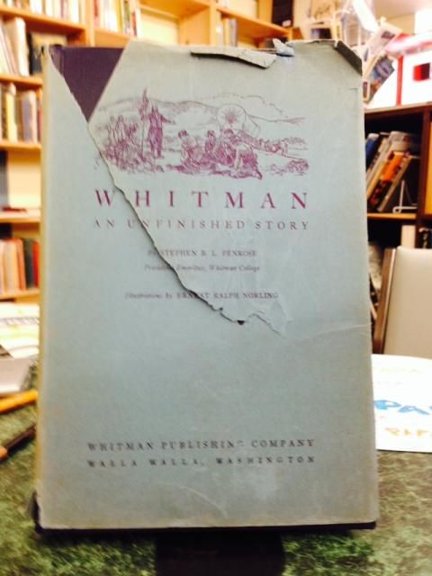 Whitman, an unfinished story,, Penrose, Stephen Beasley Linnard Whitman, an unfinished story,, Penrose, Stephen Beasley Linnard