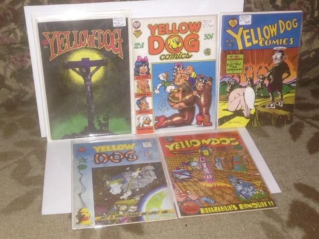 Yellow Dog Comics Lot x 5 The Print Mint #s 13, 19, 21, 22 & 23, Crumb, Robert; Wilson, S. Clay; & Others Yellow Dog Comics Lot x 5 The Print Mint #s 13, 19, 21, 22 & 23, Crumb, Robert; Wilson, S. Clay; & Others
