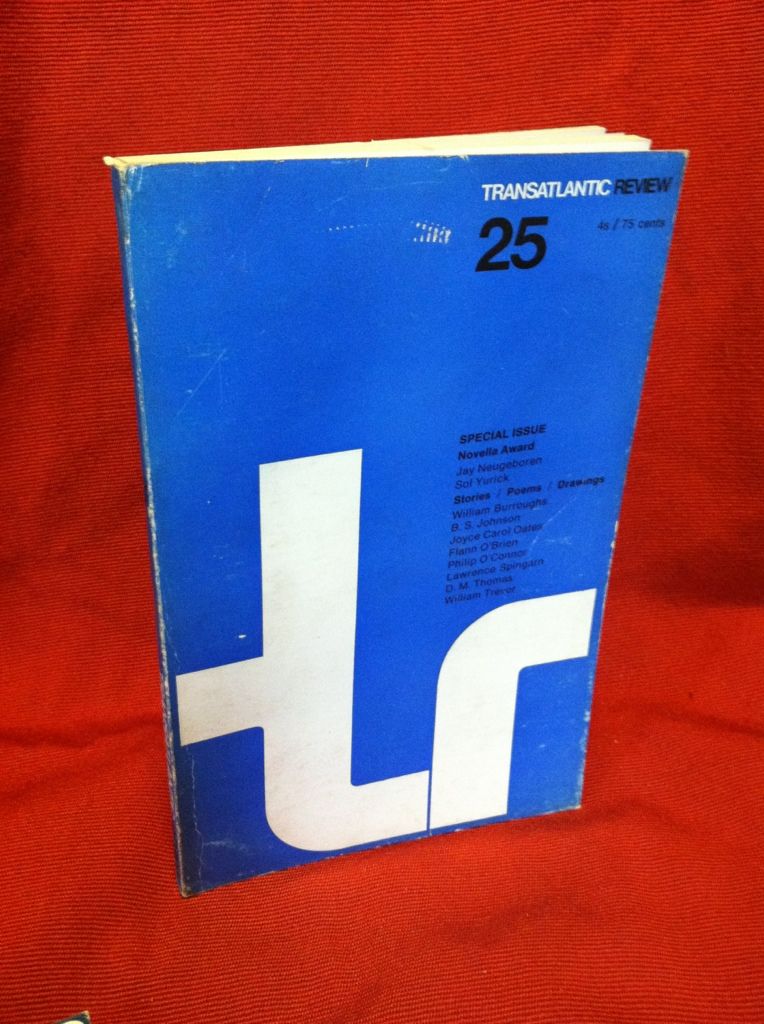 The Transatlantic Review: Number 25, Summer 1967, McCRINDLE, J.F. edited by The Transatlantic Review: Number 25, Summer 1967, McCRINDLE, J.F. edited by