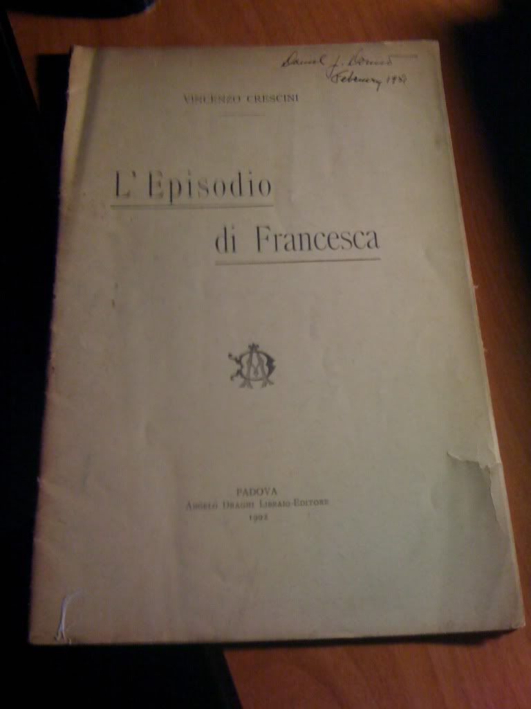 L'Episodio di Francesca, Crescini, Vincenzo L'Episodio di Francesca, Crescini, Vincenzo