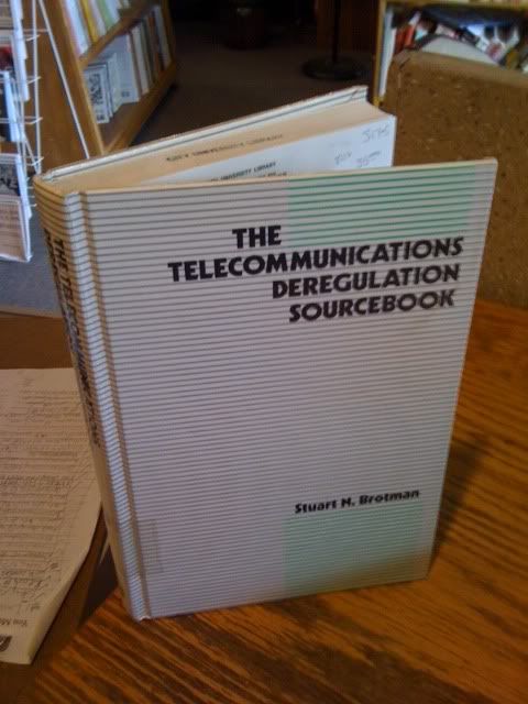 Image for The Telecommunications Deregulation Sourcebook (Artech House Telecommunications Library)