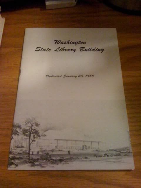 Washington State Library Building Dedicated January 23, 1959 Washington State Library Building Dedicated January 23, 1959