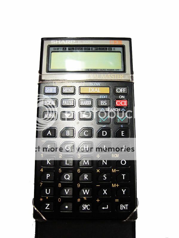 SHARP EL 6250H DIAL MASTER CALCULATOR ORGANIZER MINT  