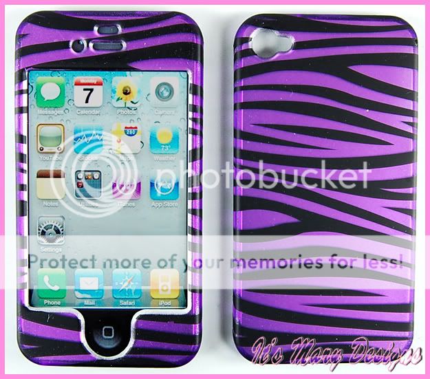 LOVE U & ZEBRA Hard Cover iPhone 4G Screen Protector  