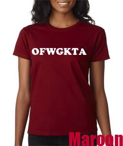 OFWGKTA Odd Future Tyler Creator Ladies Tee Shirt Swag Hip Hop Wolf 