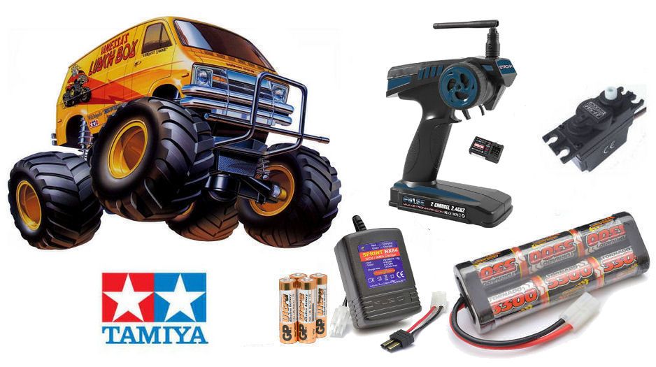 Radio Remote Control RC Tamiya Lunchbox Kit Bundle 58347 5060228089381
