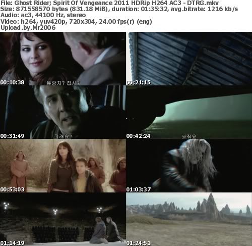 Ghost Rider: Spirit of Vengeance (2011) HDRip H264 AC3 - DTRG Ghost Rider: Spirit of Vengeance (2011) HDRip H264 AC3 - DTRG