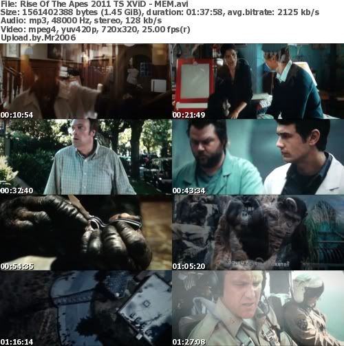 Rise Of The Apes (2011) TS XViD - MEM Rise Of The Apes (2011) TS XViD - MEM