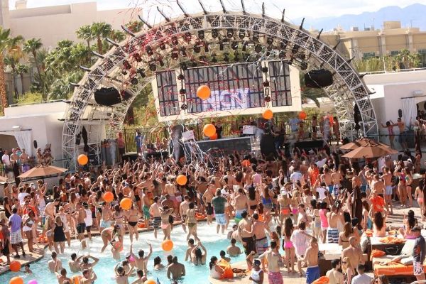 Nicky Romero at Daylight Beach Club Grand Opening at Mandalay Bay in Las Vegas on Saturday, April 5.