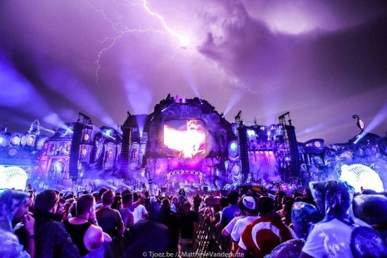 Tomorrowland Main Stage Rain