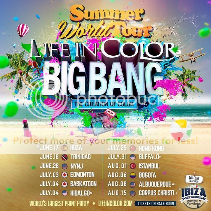 Life In Color Summer World Tour Announces Phase Two Cities - EDMTunes