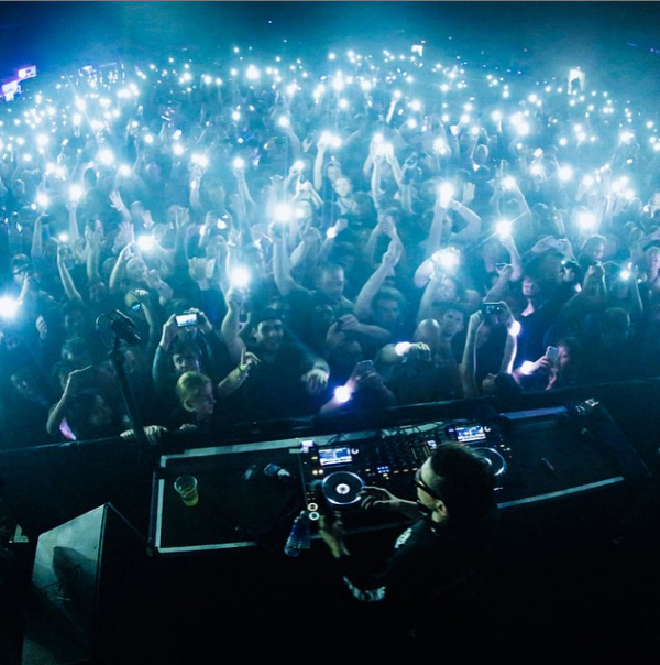 Skrillex plays dotparty event LA June 2015