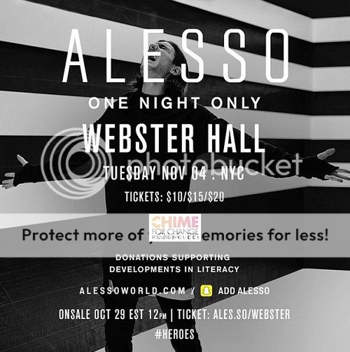 Alesso Announces One-Off Show at NYC's Webster Hall