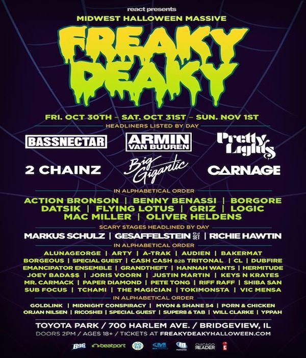 Chicago's Freaky Deaky Is Going To Be A Scary Good Time EDMTunes