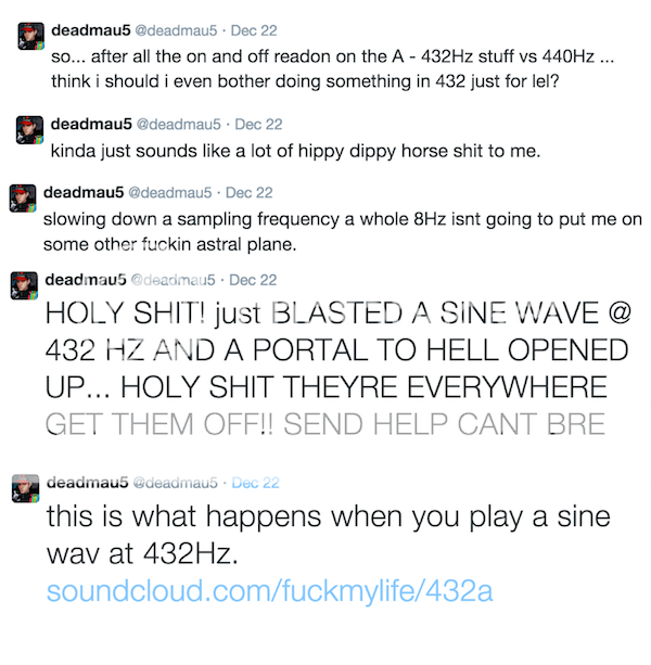 Deadmau5 Returns To Soundcloud With '432'