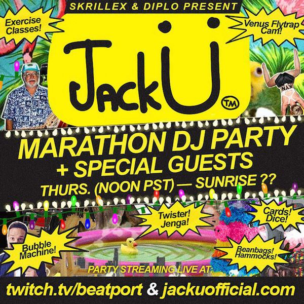 Livestream Skrillex Diplo Announce 24 Hour Marathon Jack U Set Edmtunes